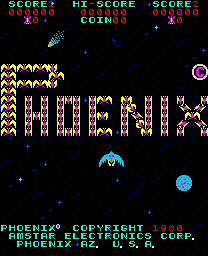 Phoenix (Amstar) Title Screen